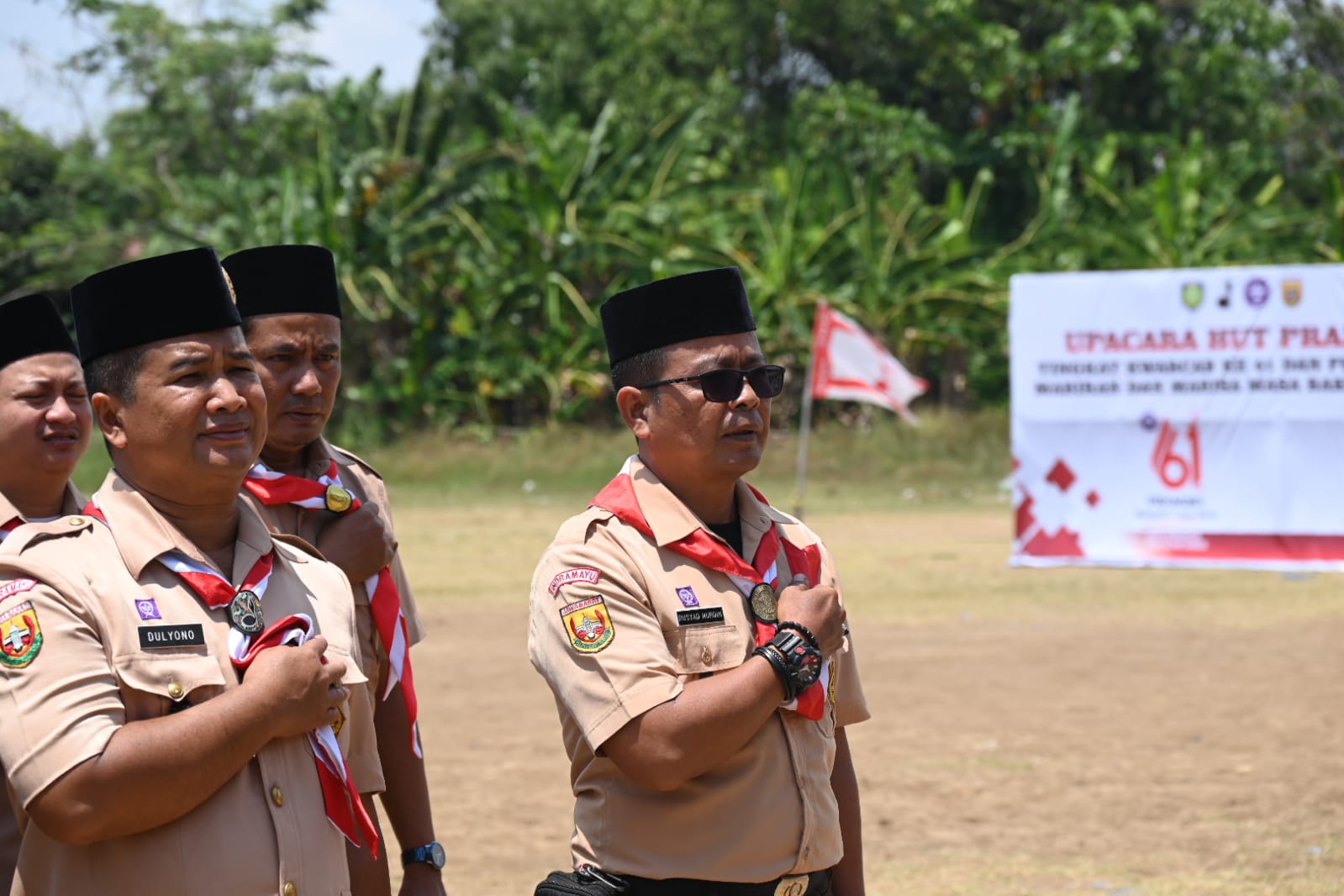Ka Mabiran Dan 8 Ka Mabides  Kecamatan Patrol Mengikuti Apel Besar Hari Pramuka Ke 61 Tahun 2022